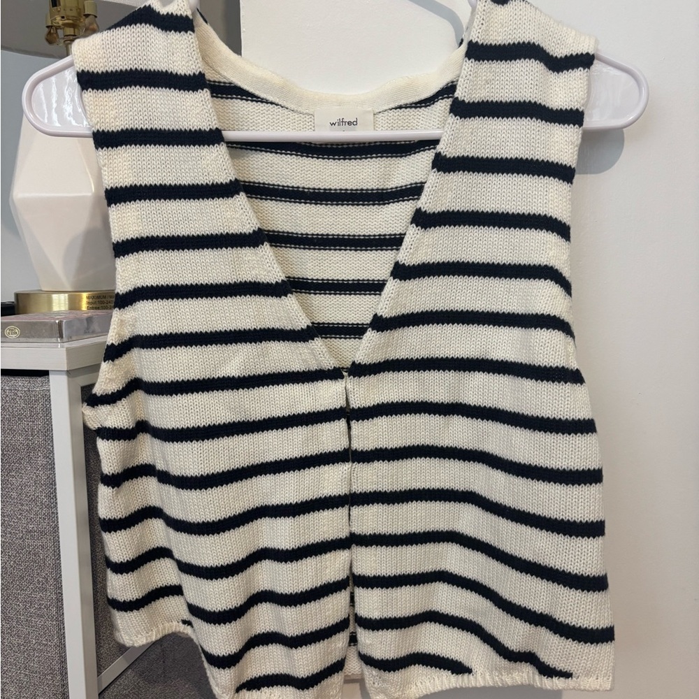Wilfred Striped Knit Vest